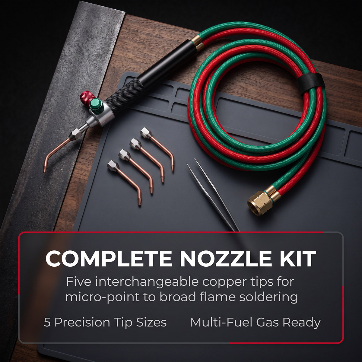 Jewelry Soldering Torch Mini Butane - Küçük Oksijen Gazı Torç Seti, Mücevher