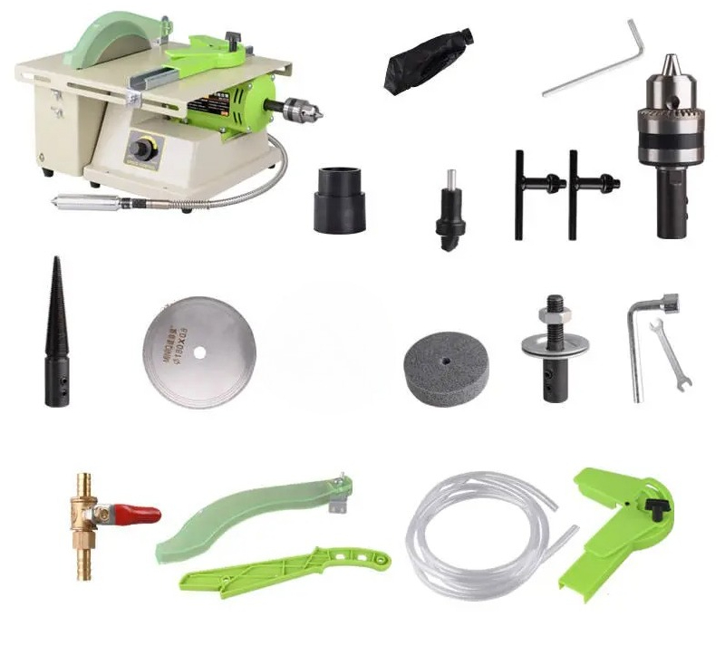 Bench Buffer Jewelry Polishing Machine - Taş Parlatma ve Zımparalama Makinesi, Mücevher