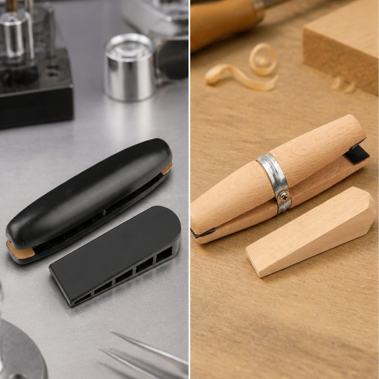 Ring Clamp Wood Jewelry Setting Tool - Ahşap Takı Tutma Aparatı, Yüzük ve