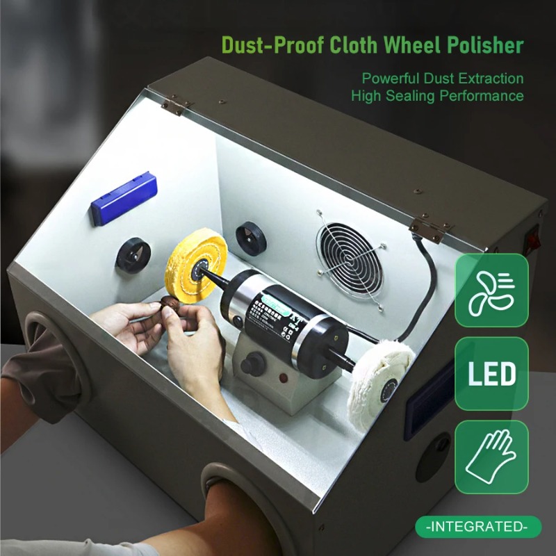 Bench Buffer Jewelry Polishing Machine - 200W Takı Parlatma Makinesi Tezgah Tipi