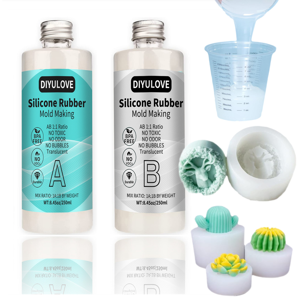 Casting Mold Jewelry Silicone Rubber - Platin Sıvı Silikon 15A Sıvı Silikon