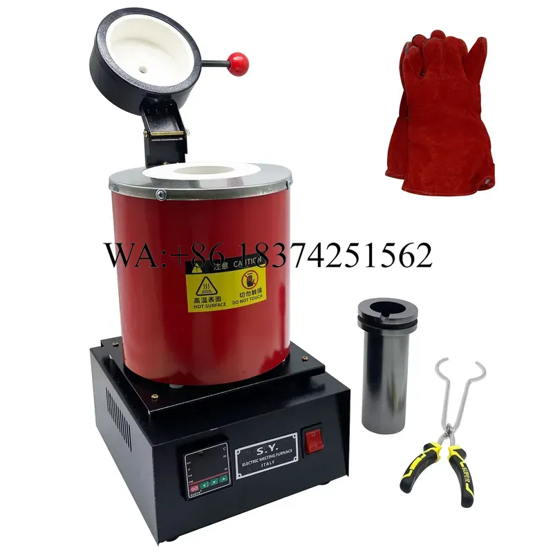 Gold Melting Furnace Crucible 2Kg - Wmwmnu 2KG 1400W Dijital Eritme Fırını,