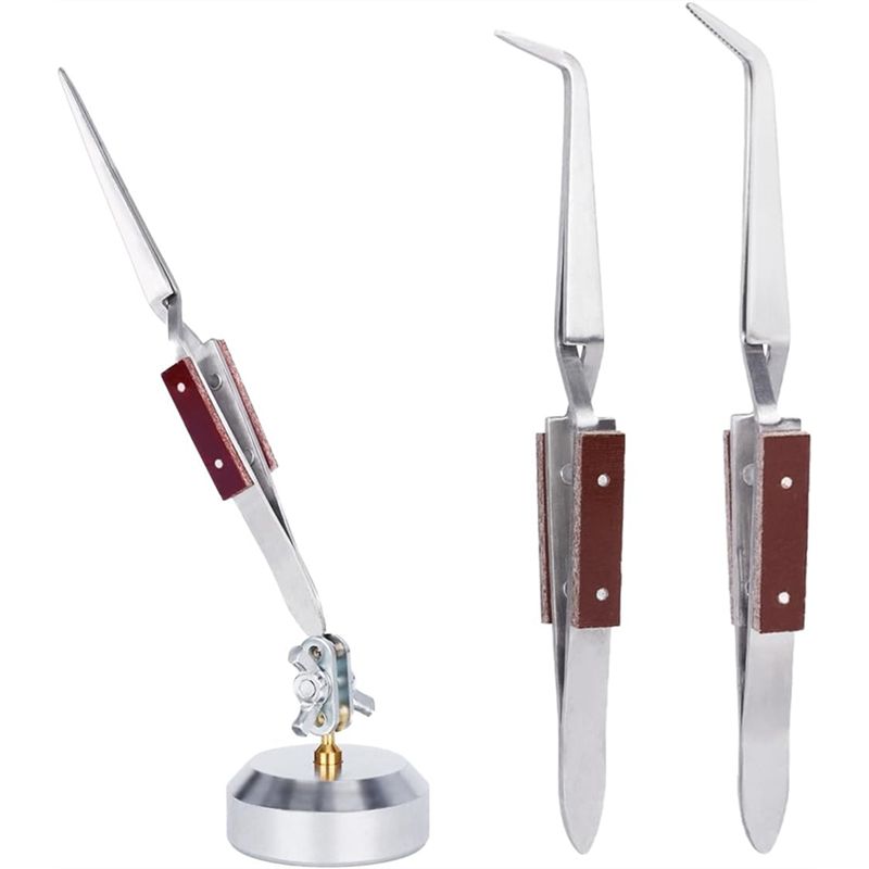 Third Hand Soldering Tweezers Base - 360 Derece Dönebilen Üçüncü El Lehimleme
