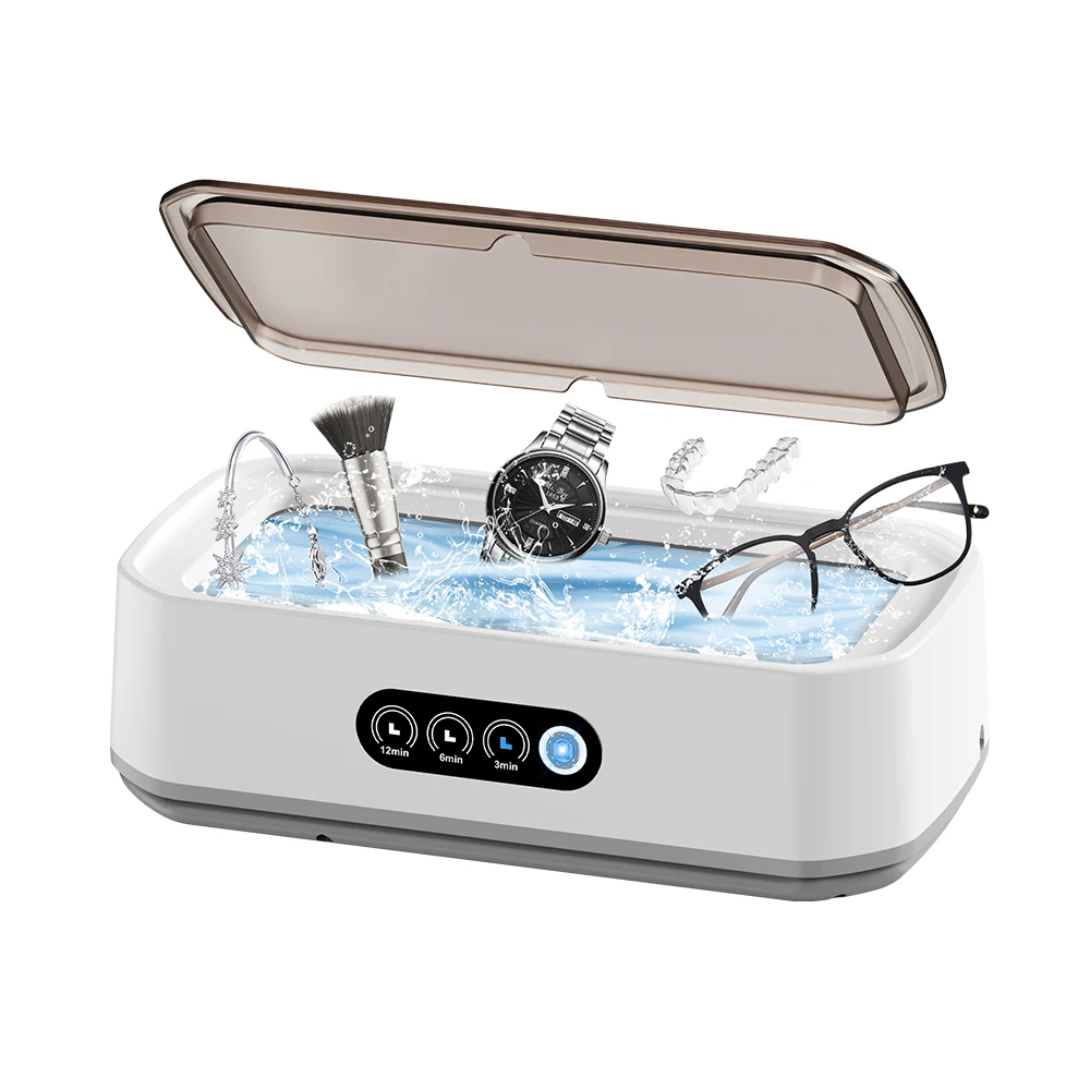 Ultrasonic Cleaner Machine Glasses Denture - Ultrasonik Temizleme Makinesi, 650 ml, Mini