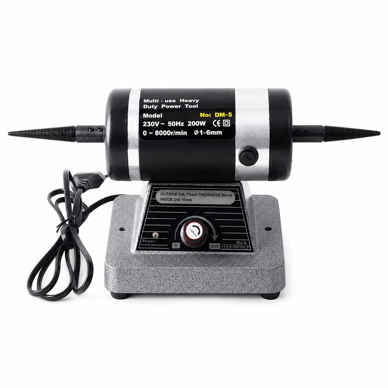 Bench Buffer Jewelry Polishing Machine - Elektrikli Çift Başlı Takı Parlatma Makinesi