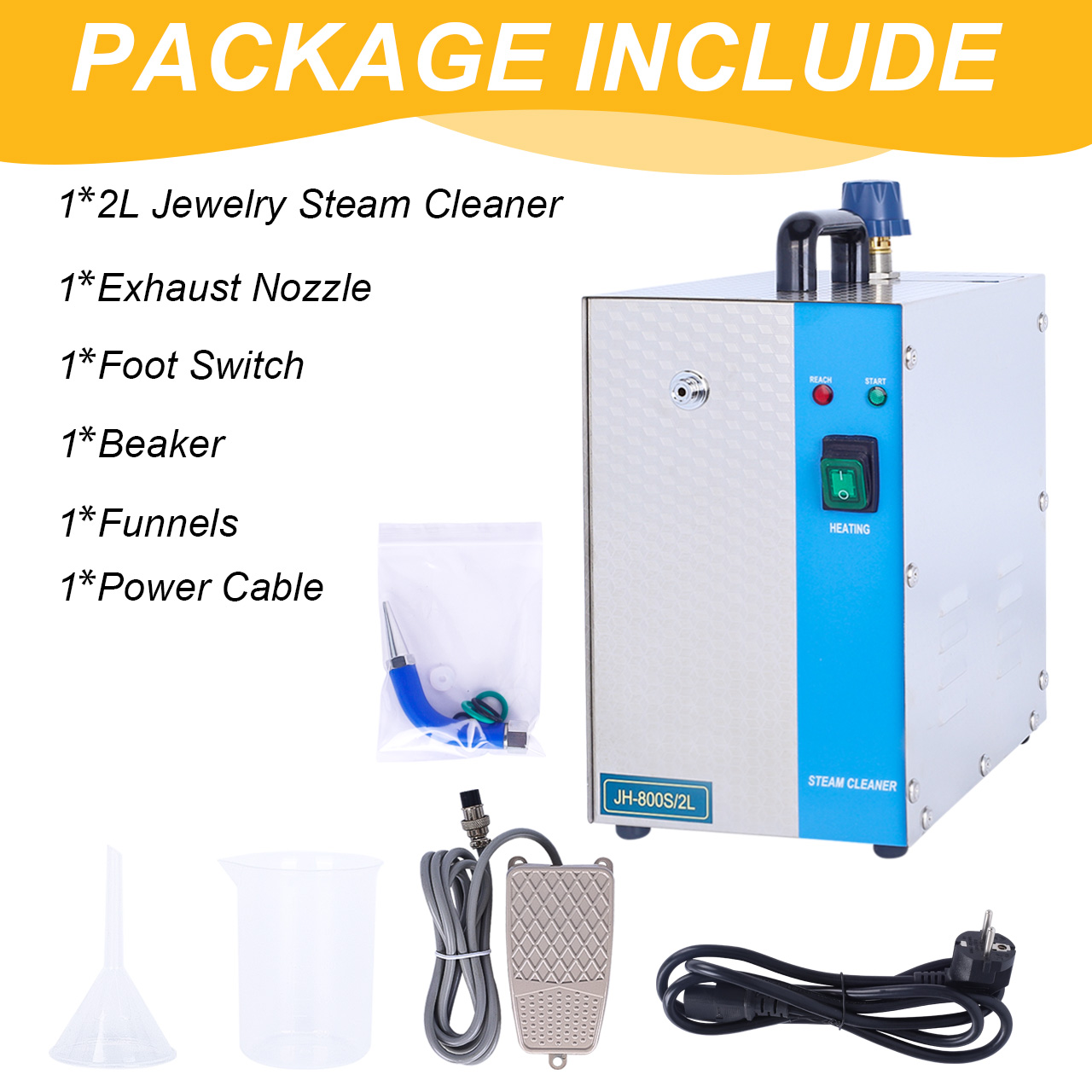 2L Büyük Kapasiteli Altın ve G - Jewelry Steam Cleaner Professional 2L incelemesi ve fiyatı