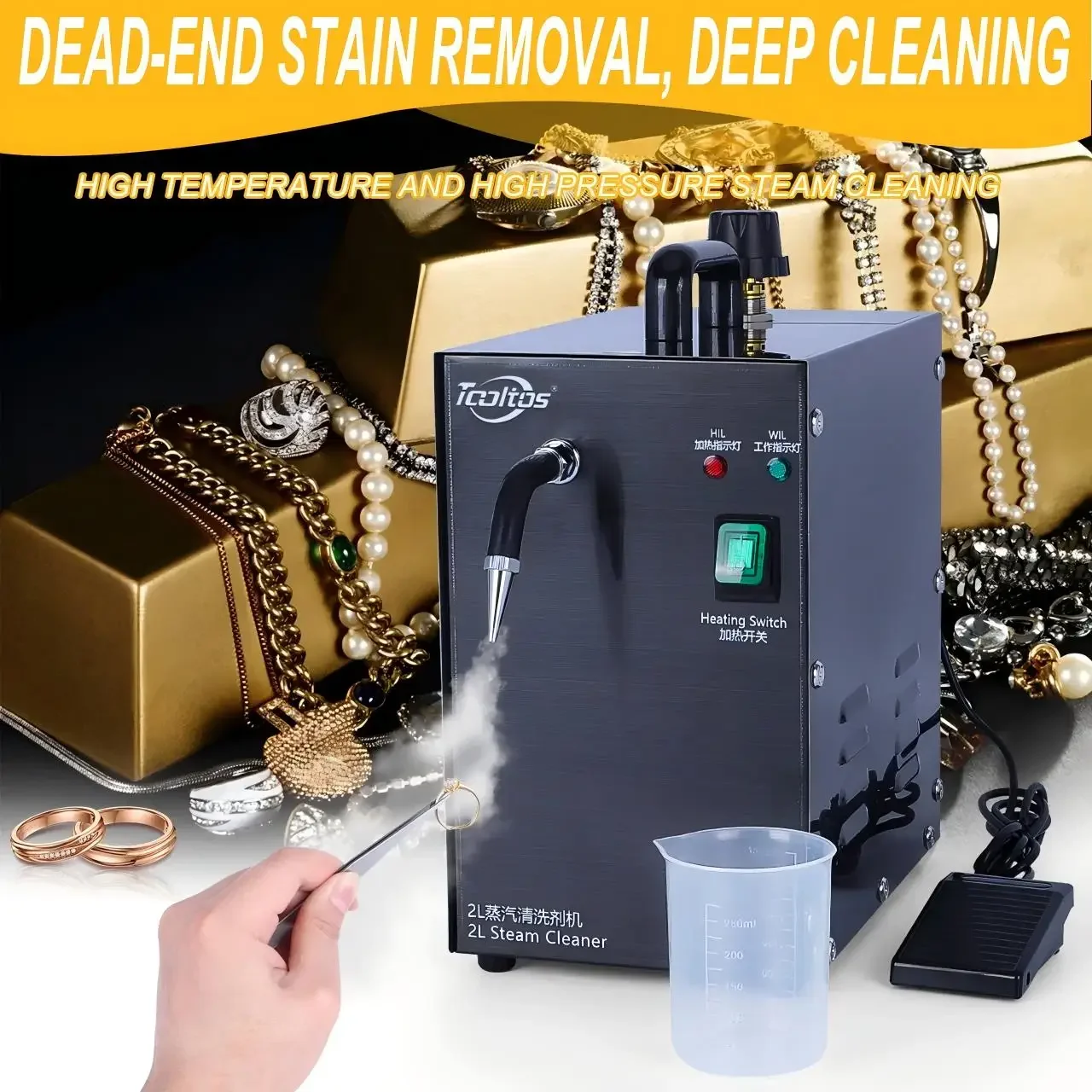 Profesyonel Altın Gümüş Mücevh - Jewelry Steam Cleaner Professional 2L incelemesi ve fiyatı