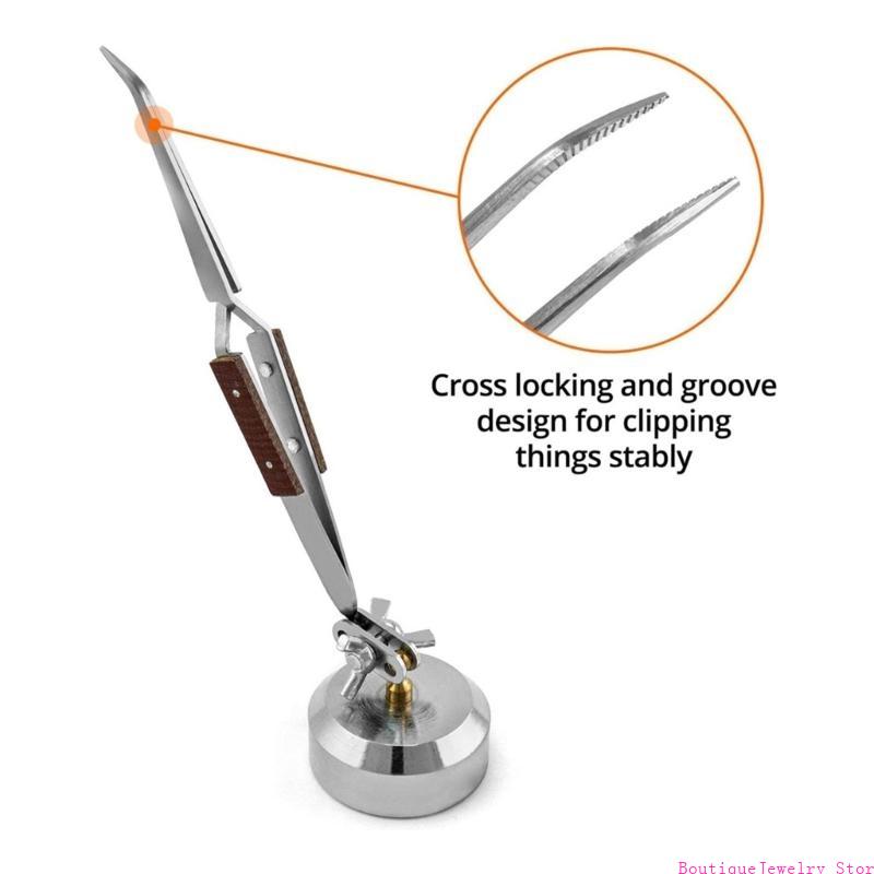 E1PE Çapraz Kilit Lehim Cımbız - Third Hand Soldering Tweezers Base incelemesi ve fiyatı