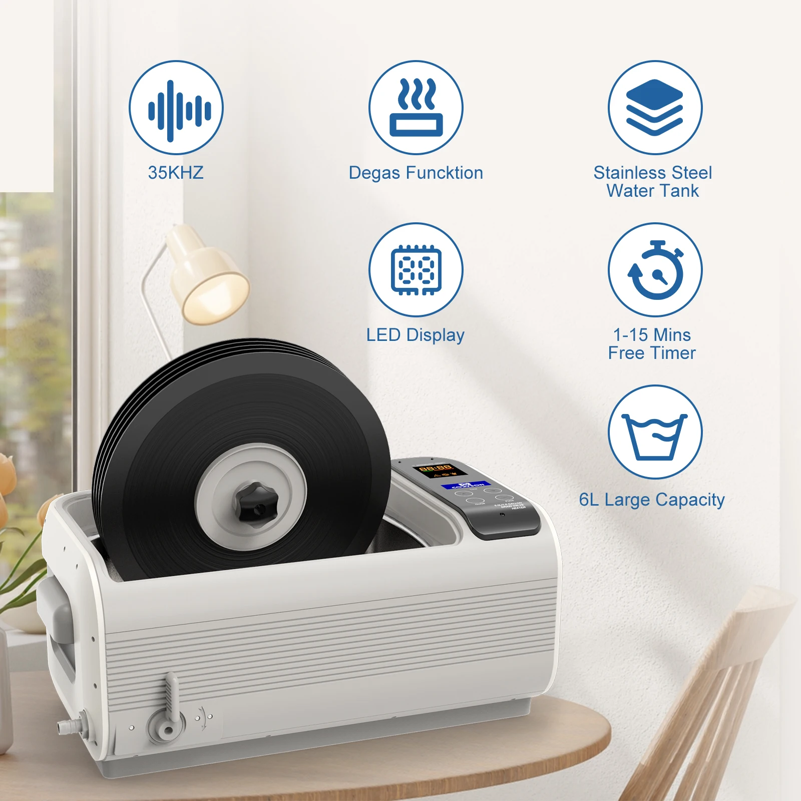 &Ultrasonik Temizleyici, Isıtm - Ultrasonic Jewelry Cleaner Digital Timer incelemesi ve fiyatı