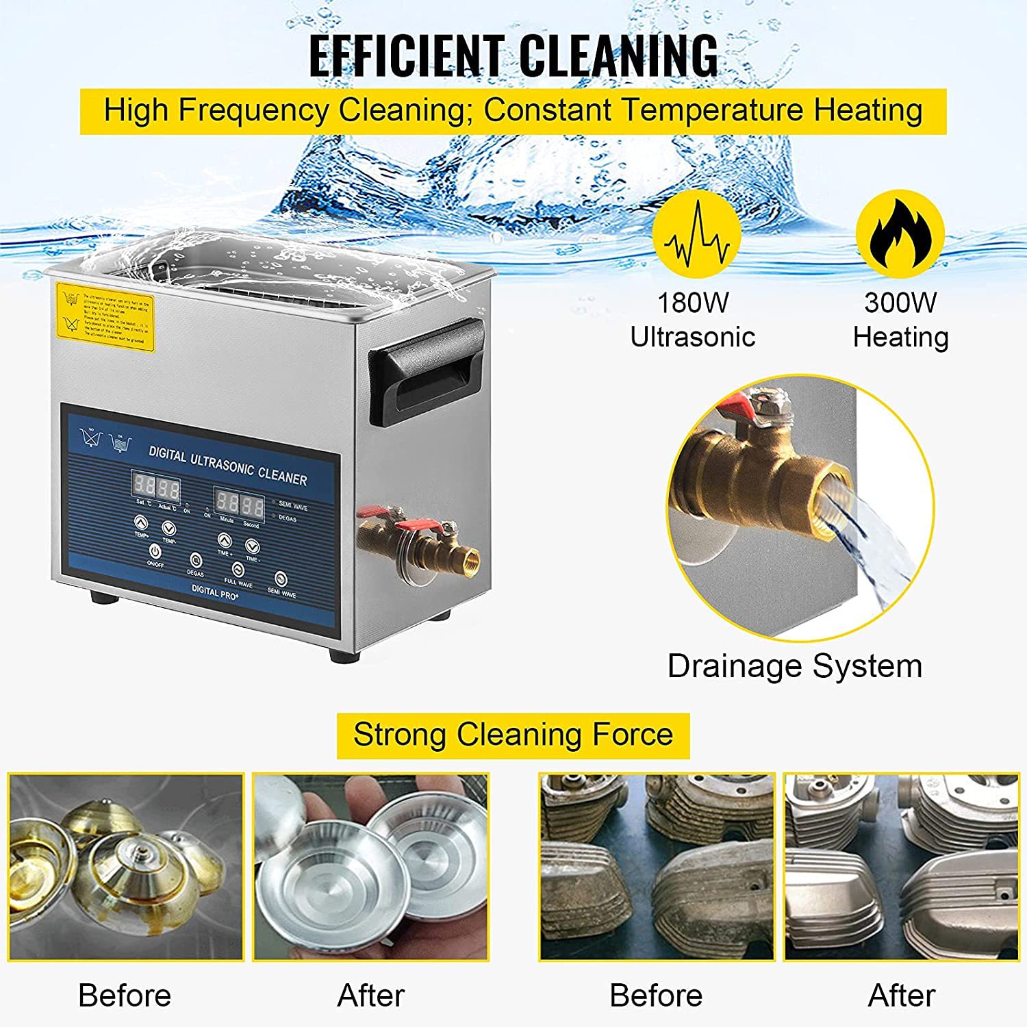 6L Profesyonel Ultrasonik Temi - Ultrasonic Jewelry Cleaner Digital Timer incelemesi ve fiyatı