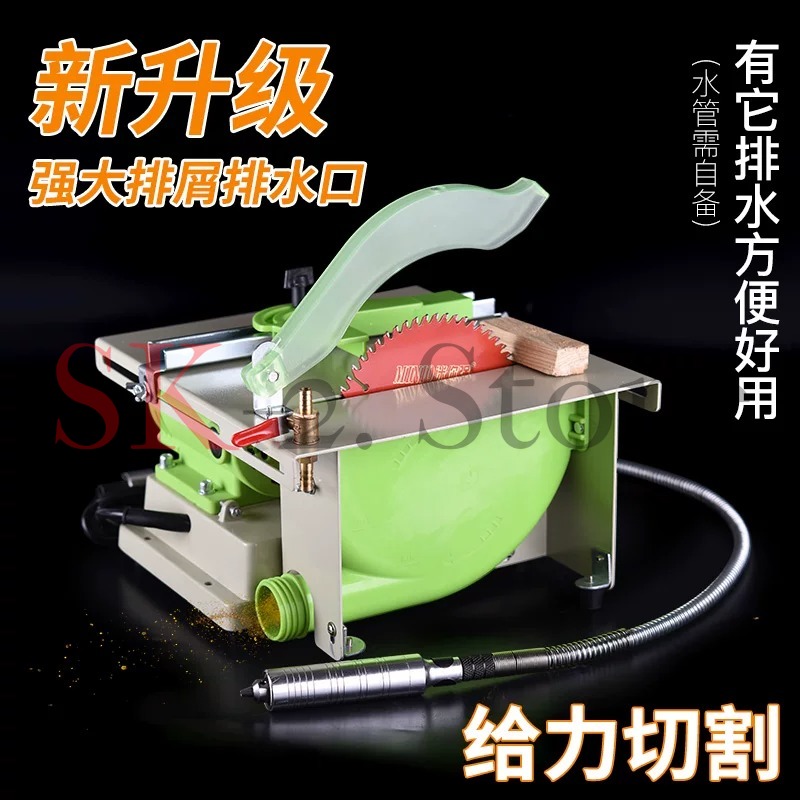 220V 1380W Çok Fonksiyonlu Tak - Bench Buffer Jewelry Polishing Machine incelemesi ve fiyatı