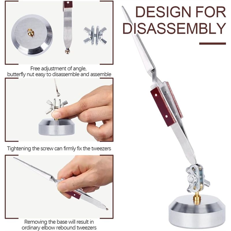 360 Derece Dönebilen Üçüncü El - Third Hand Soldering Tweezers Base incelemesi ve fiyatı