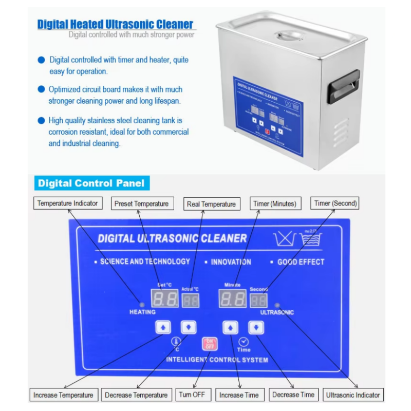 2L/3.2L/4.5L Dijital Ultrasoni - Ultrasonic Jewelry Cleaner Digital Timer incelemesi ve fiyatı