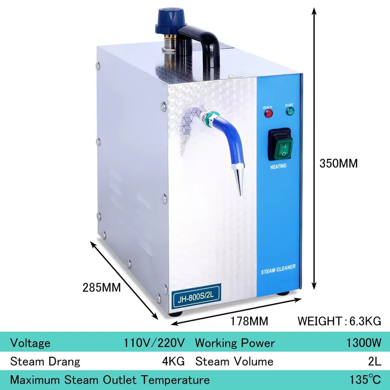 1300W Profesyonel Buharlı Temi - Jewelry Steam Cleaner Professional 2L incelemesi ve fiyatı