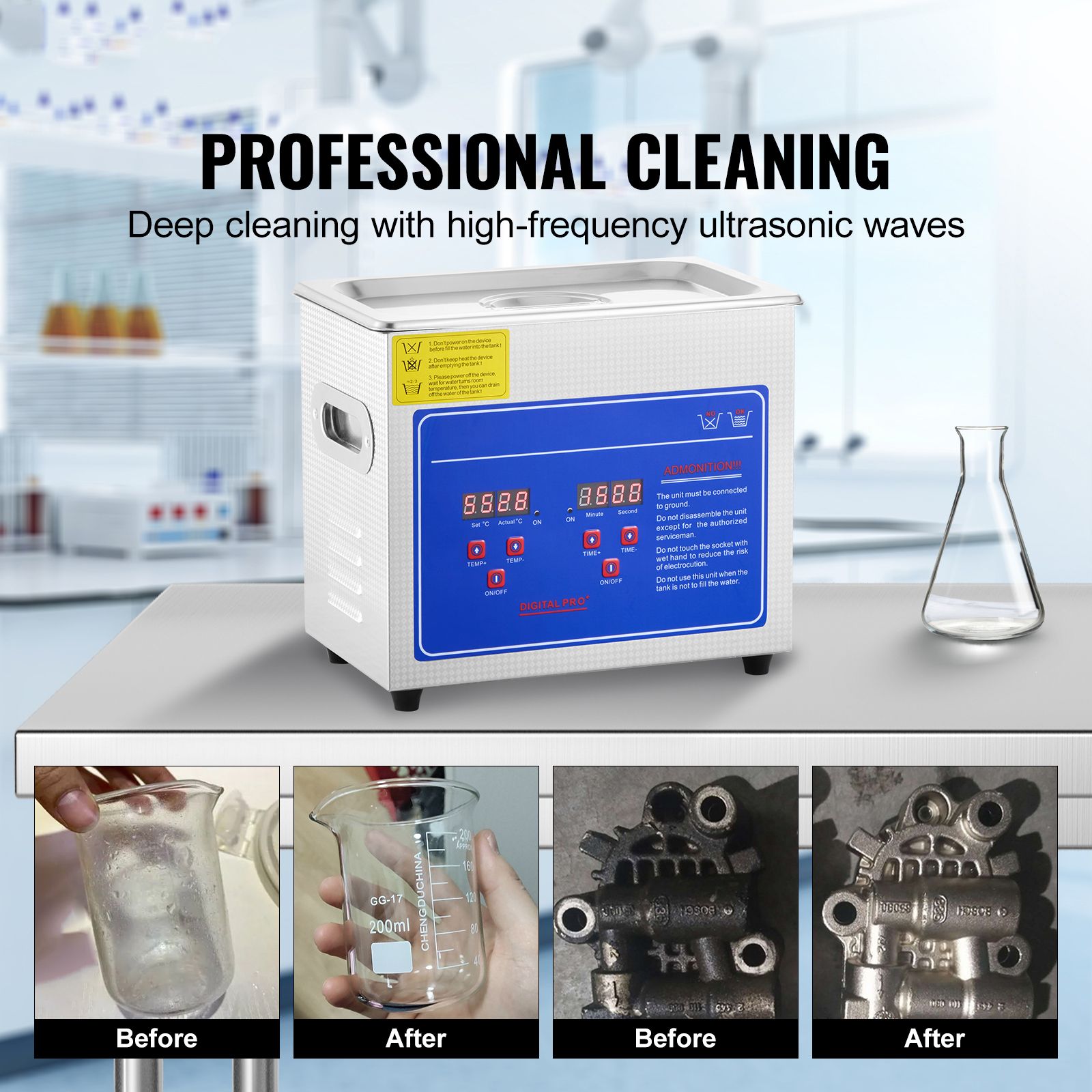 Dijital Zamanlayıcılı ve Isıtı - Ultrasonic Jewelry Cleaner Digital Timer incelemesi ve fiyatı