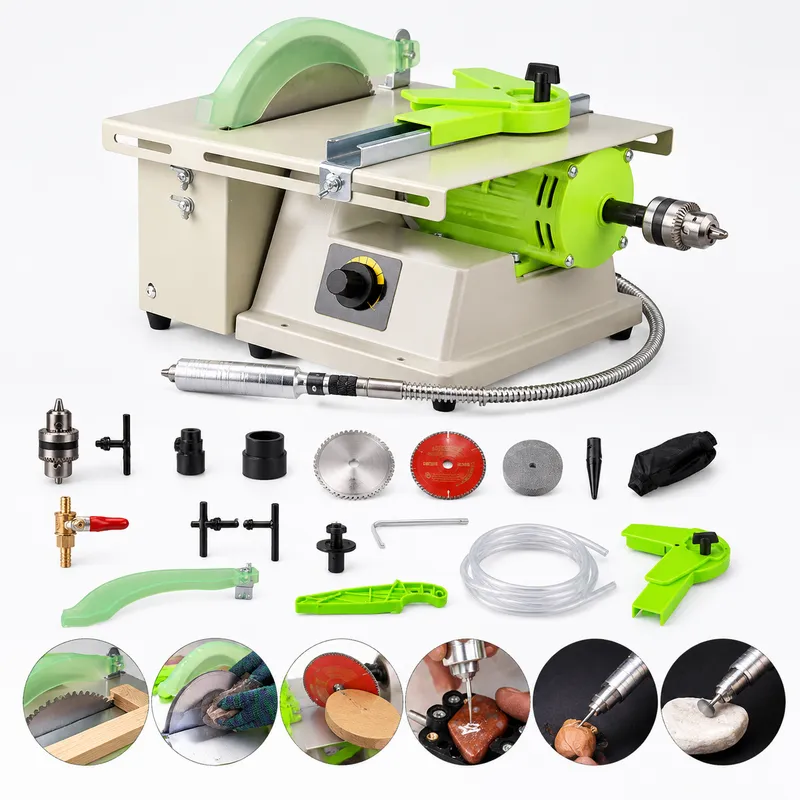 220V 1380W Çok Fonksiyonlu Müc - Bench Buffer Jewelry Polishing Machine incelemesi ve fiyatı