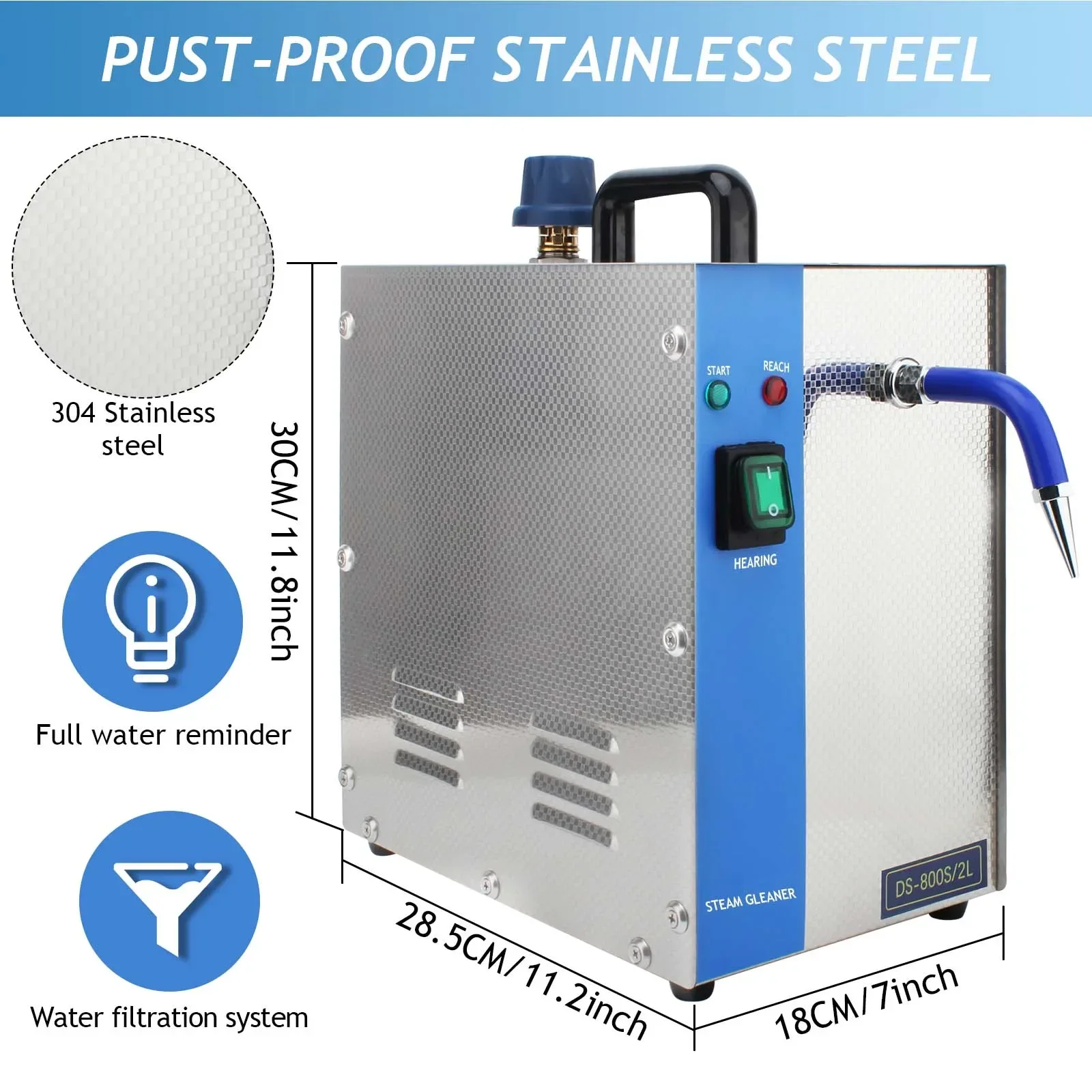2025 Çok Satan 1300W 2L Profes - Jewelry Steam Cleaner Professional 2L incelemesi ve fiyatı
