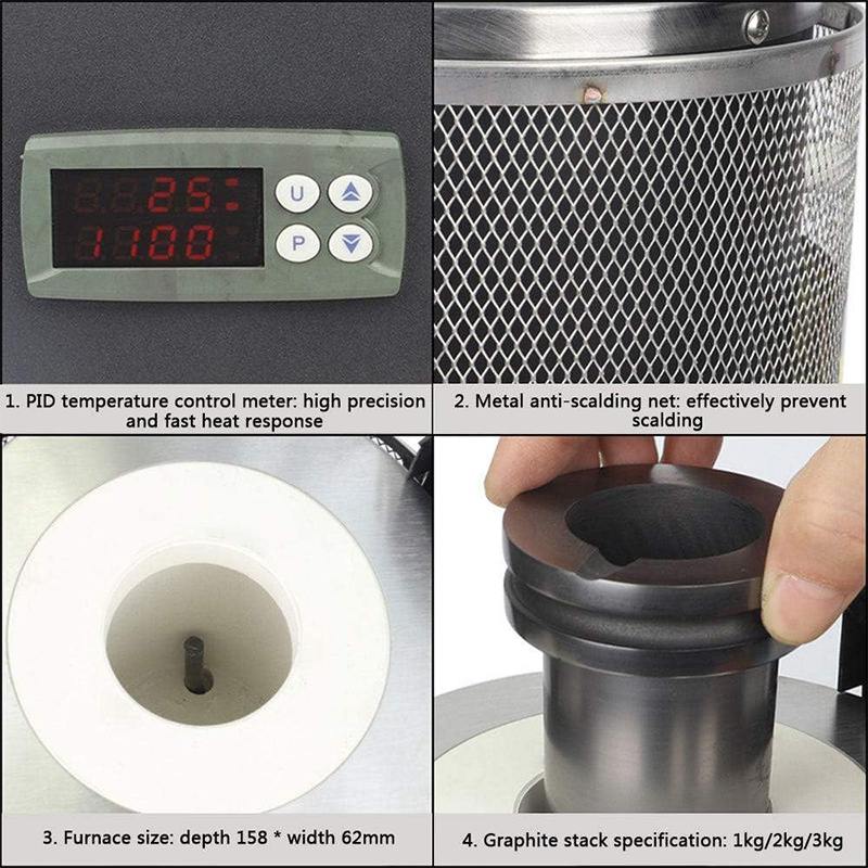 Mini Elektrikli Altın Eritme F - Gold Melting Furnace Crucible 2Kg incelemesi ve fiyatı