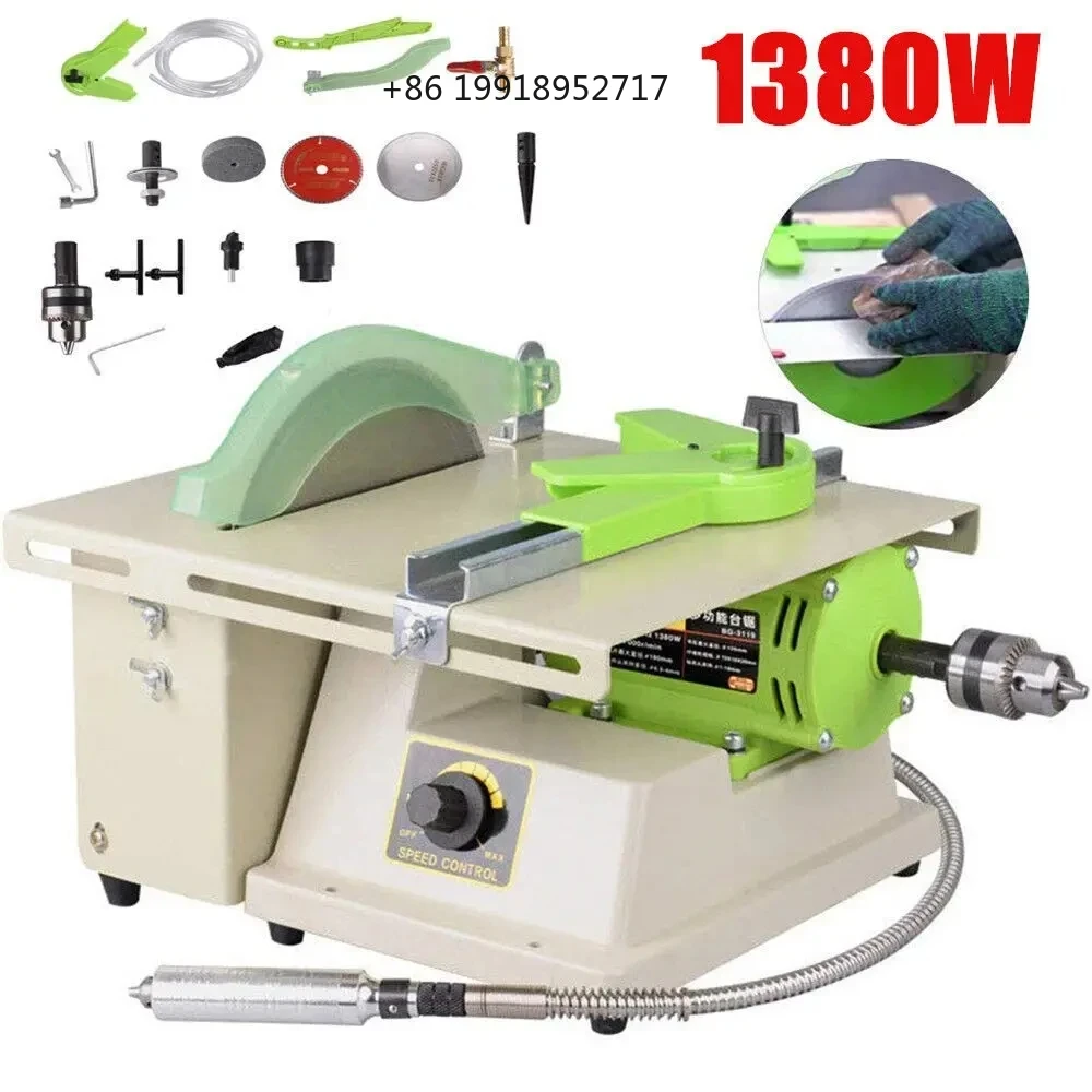 220V 1380W Çok Fonksiyonlu Müc - Bench Buffer Jewelry Polishing Machine incelemesi ve fiyatı