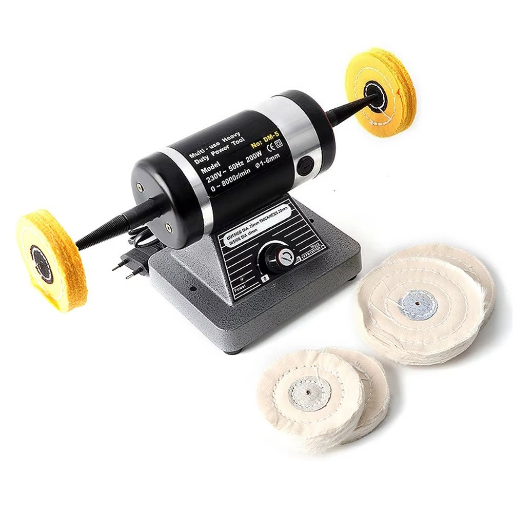 Elektrikli Çift Başlı Takı Par - Bench Buffer Jewelry Polishing Machine incelemesi ve fiyatı