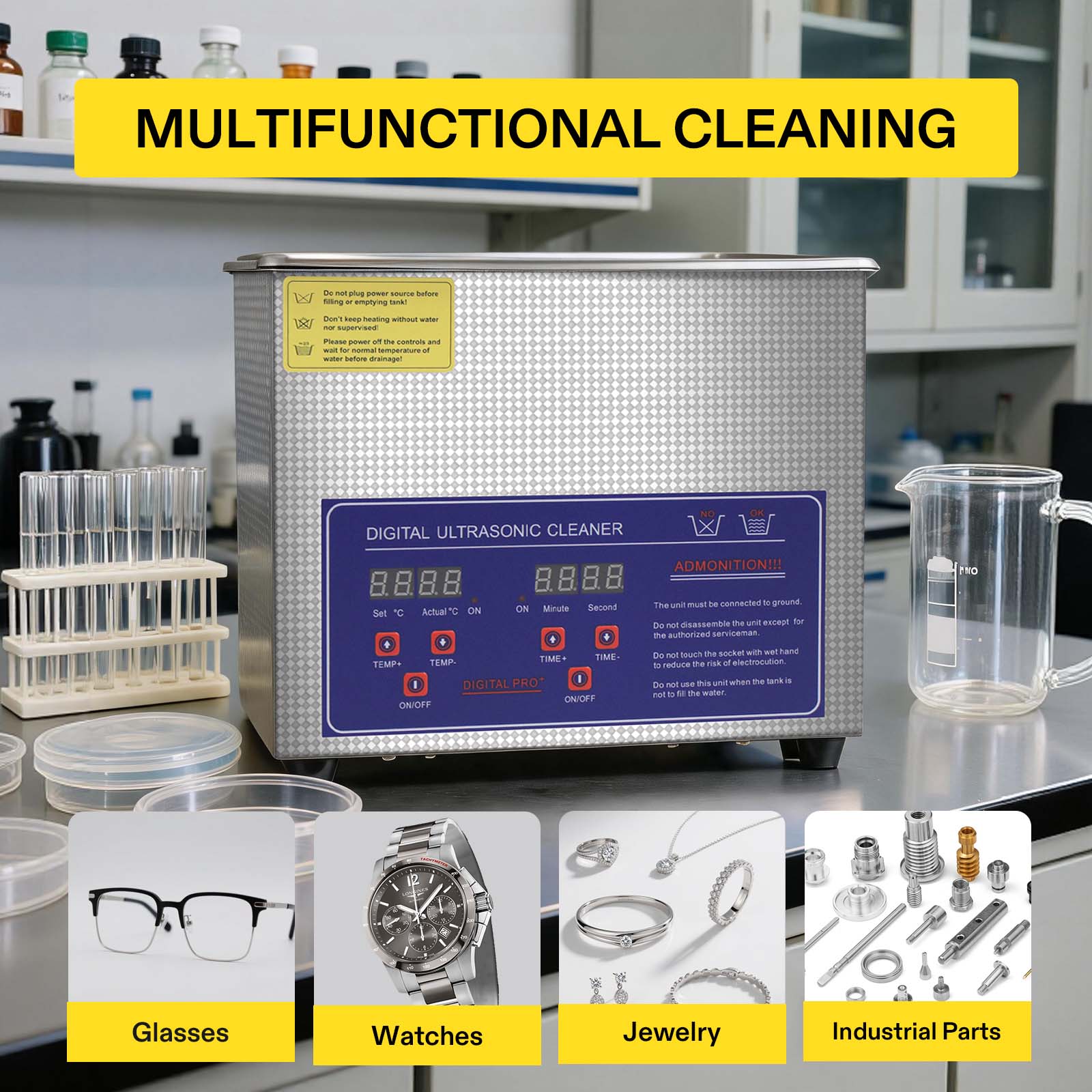 Taşınabilir Temizleme Yıkama M - Ultrasonic Jewelry Cleaner Digital Timer incelemesi ve fiyatı